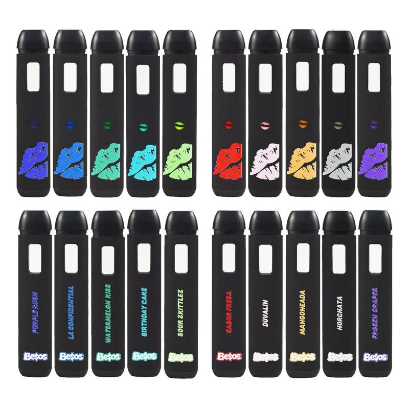 Besos 2ml Empty Disposable Vape Pen - Sleek Black Edition